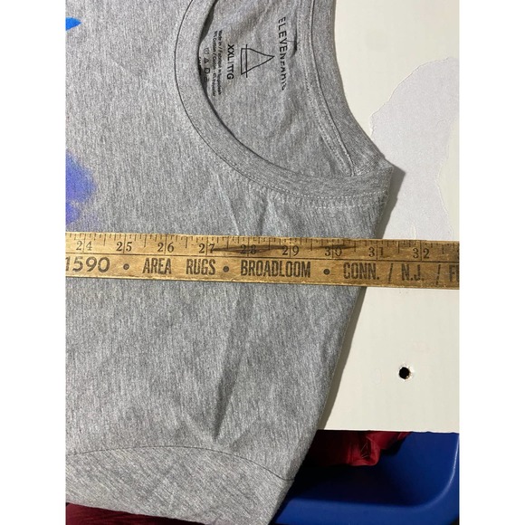 Eleven Paris Life is a Joke Paint Splatter Neck Short Sleeve Men's T-Shirt XXL - Picture 6 of 11